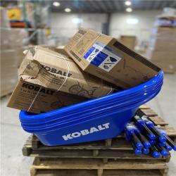 DALLAS LOCATION - Kobalt 7-cu ft 2 Wheel High-density Poly Push Wheelbarrow PALLET -(6 UNITS)