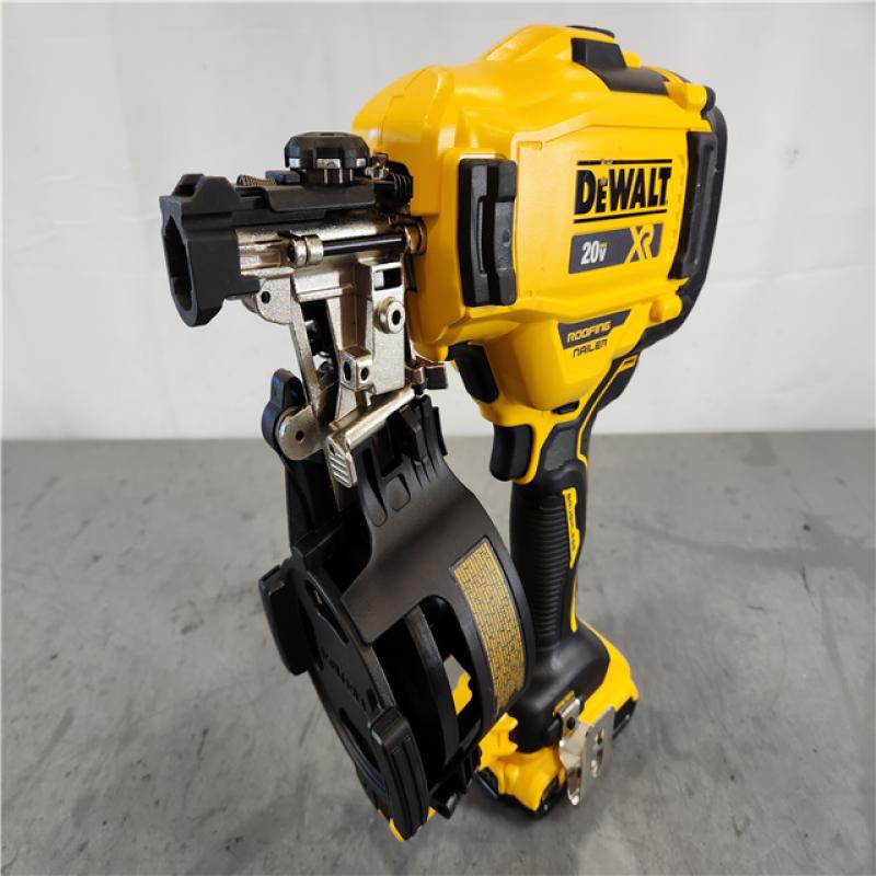 AS-IS DeWalt 20V MAX Cordless 15?ø Coil Roofing Nailer Kit