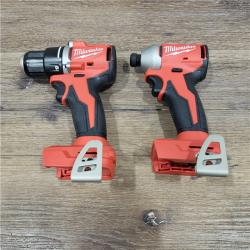 AS-IS M18 18V Lithium-Ion Brushless Cordless Compact Drill/Impact Combo Kit (2-Tool) W/(2) 2.0 Ah Batteries, Charger & Bag