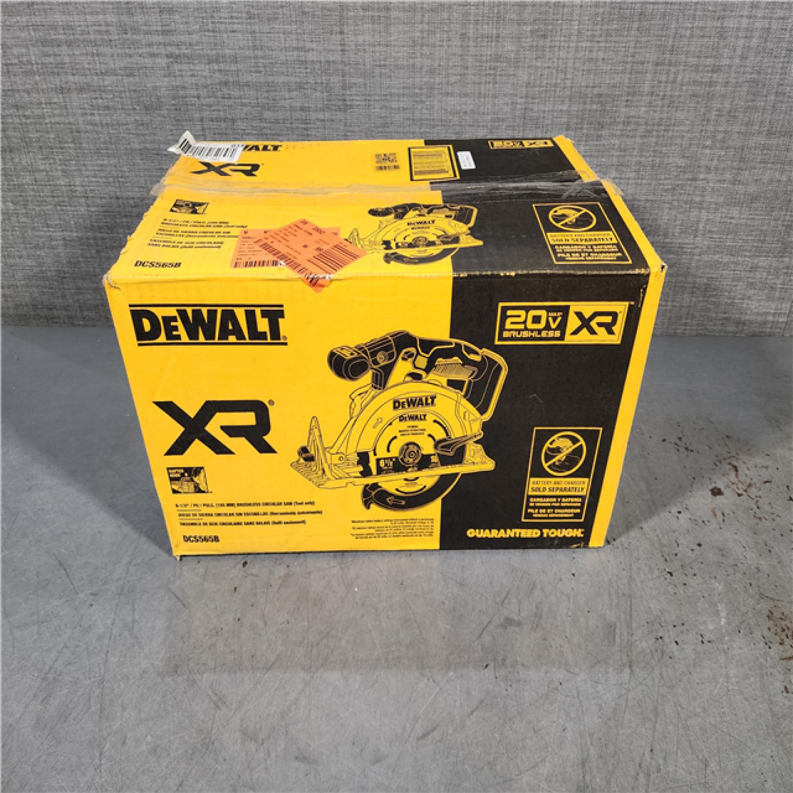 HOUSTON LOCATION - AS-IS DeWALT DCS565B 20V Max Brushless 6.5   Cordless Circular Saw (TOOL ONLY)