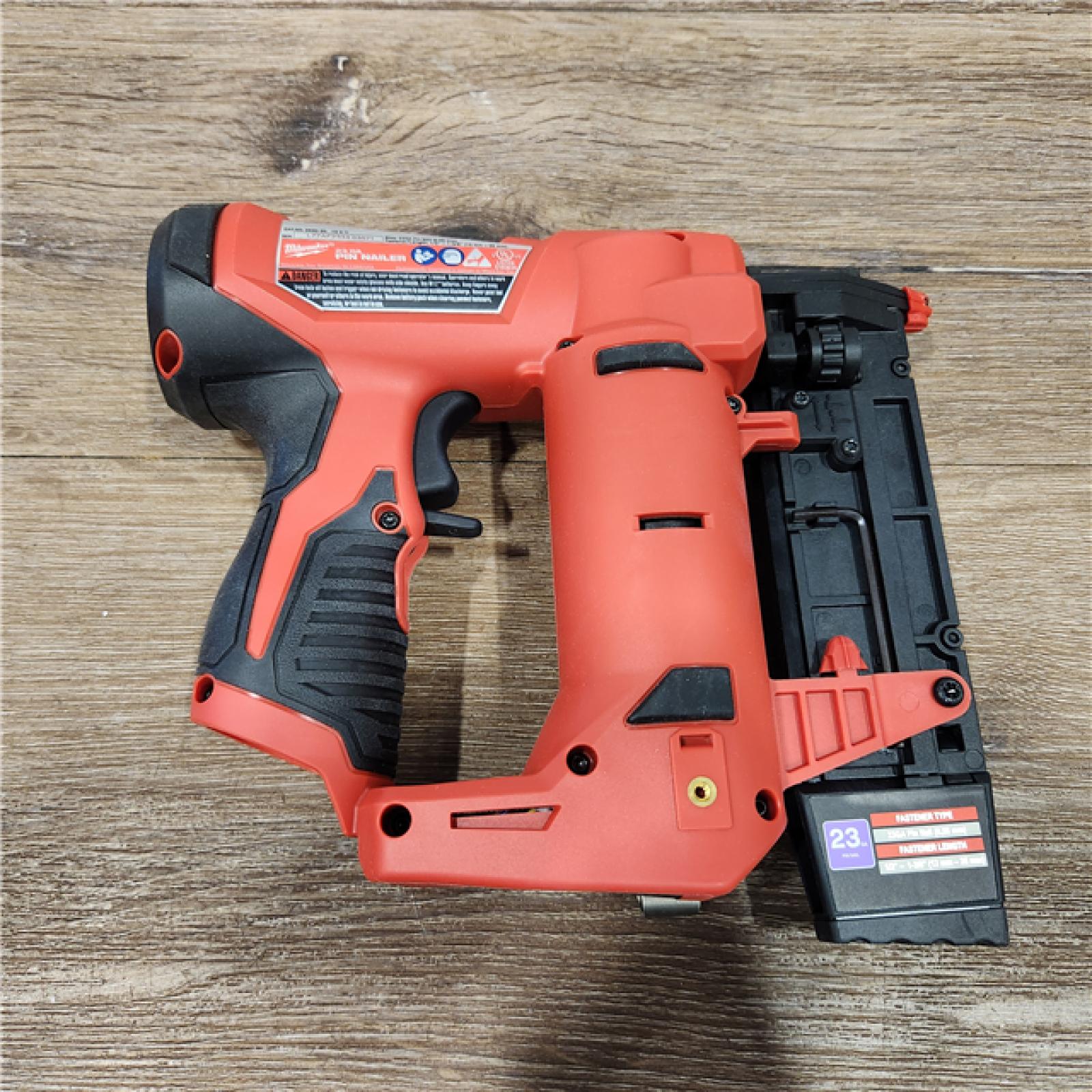 AS-IS M12 12-Volt 23-Gauge Lithium-Ion Cordless Pin Nailer (Tool-Only)