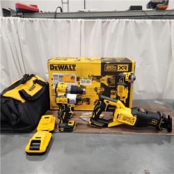 AS IS DEWALT 20-Volt Maximum Lithium-Ion Cordless 4-Tool Combo Kit with (2) 4 Ah Batteries and Charger