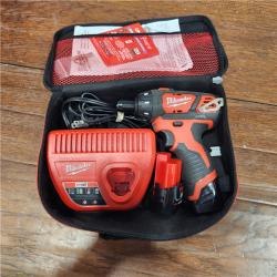 AS-IS Milwaukee 2401-22 - M12 12V Cordless Screwdriver Kit