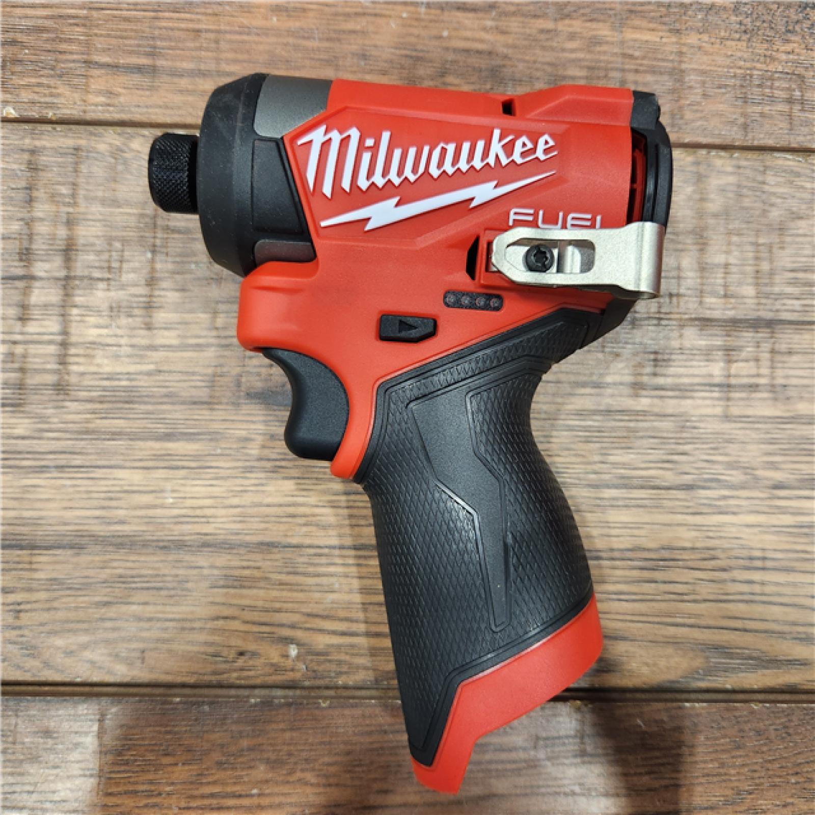 AS-IS Milwaukee M12 FUEL 12 V 1/4 in. Cordless Brushless Impact Driver (Tool KIT battery & charge)