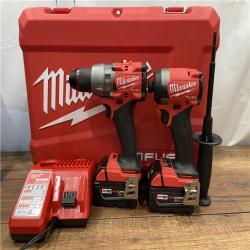 AS-IS Milwaukee M18 FUEL Brushless Cordless Hammer Drill and Impact Driver (2-Tool) Combo Kit