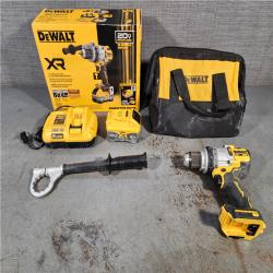 HOUSTON LOCATION - AS-IS DEWALT 20V XR Lithium-Ion Cordless Hammer Drill Kit with 8.0 Ah Battery, Charger and Kit Bag