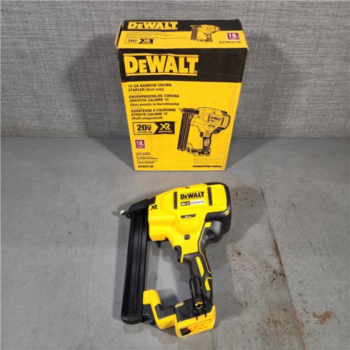 HOUSTON LOCATION - AS-IS DEWALT Cordless 18-Gauge Narrow Crown Stapler (Tool Only)