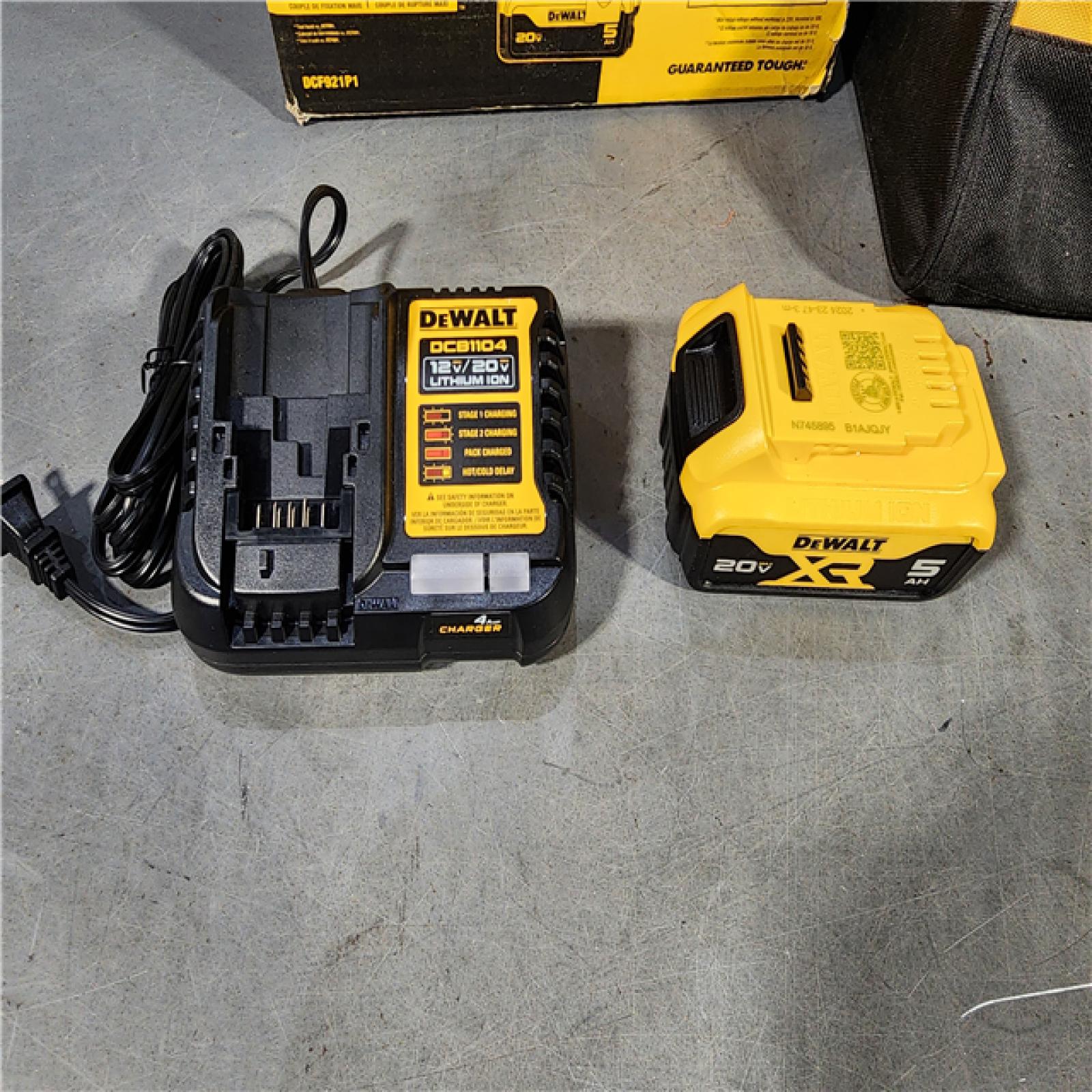 HOUSTON LOCATION - AS-IS DEWALT ATOMIC 20V MAX Lithium-Ion Brushless Cordless 1/2 in. Variable Speed Impact Wrench Kit with 5 Ah Battery and Charger