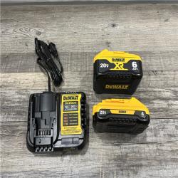 AS-IS DEWALT 20V MAX Lithium-Ion 6.0Ah and 4.0Ah Battery and Charger Starter Kit