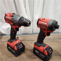 AS-IS Milwaukee M18 FUEL 18V Lithium-Ion Brushless Cordless Hammer Drill and Impact Driver Combo Kit (2-Tool) with 2 Batteries