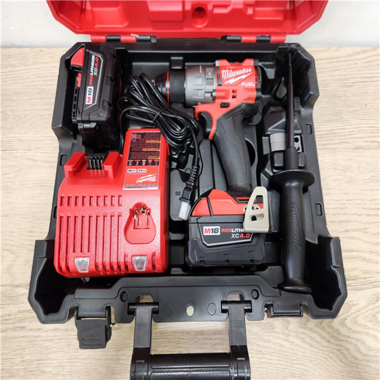 Phoenix Location Appears NEW Milwaukee M18 FUEL 18V Lithium-Ion Brushless Cordless 1/2 in. Hammer Drill Driver Kit with Two 5.0 Ah Batteries and Hard Case