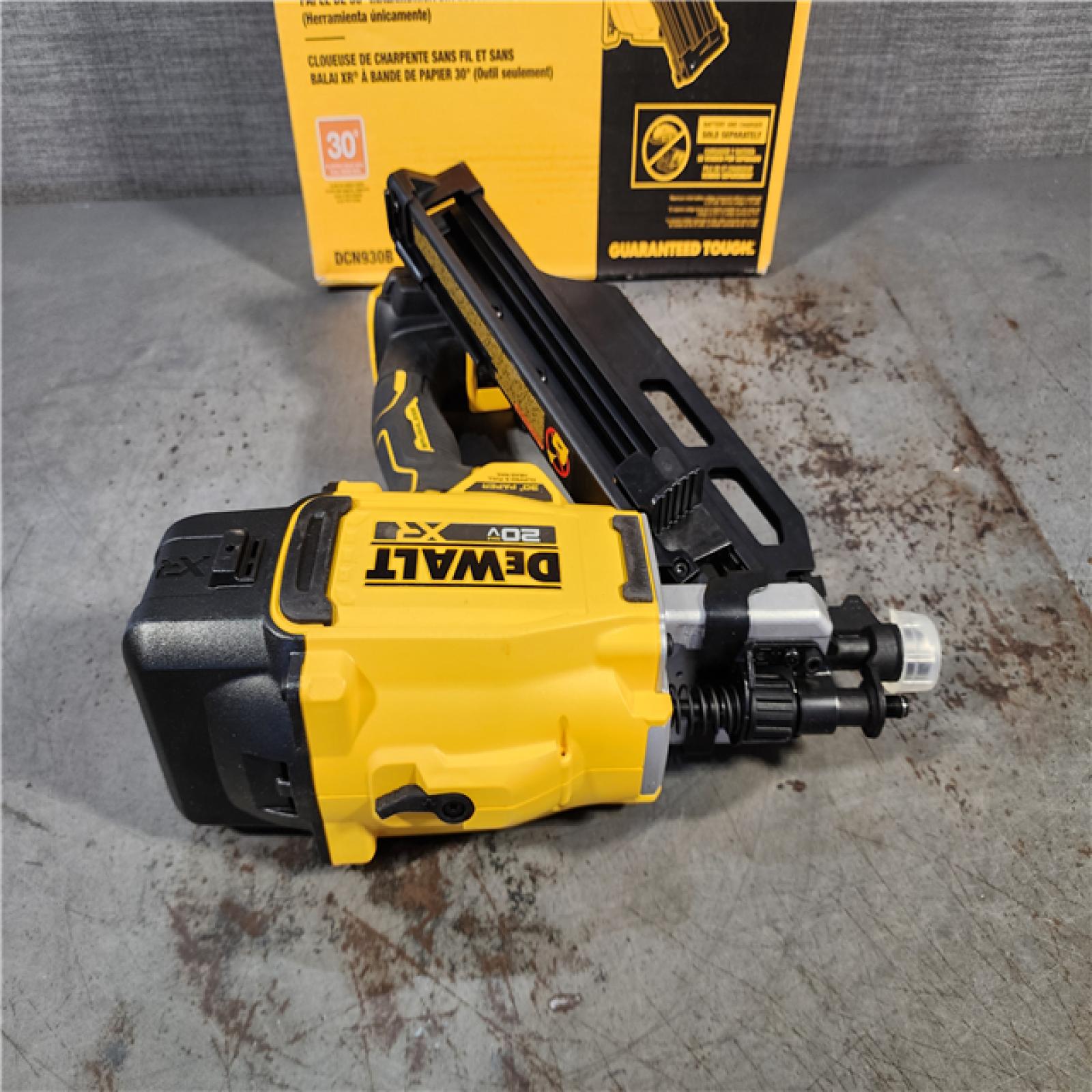 HOUSTON LOCATION - AS-IS DEWALT 20-Volt 30Â° Cordless Framing Nailer (Tool-Only)