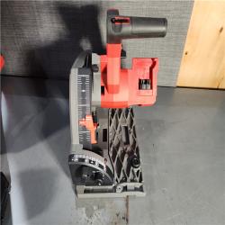 HOUSTON LOCATION - AS-IS (APPEARS LIKE NEW) Milwaukee 2831-21 M18 FUEL 18-Volt Lithium-Ion Brushless Cordless 6-1/2 in. Plunge Track Saw PACKOUT Kit with One 6.0 Ah Battery