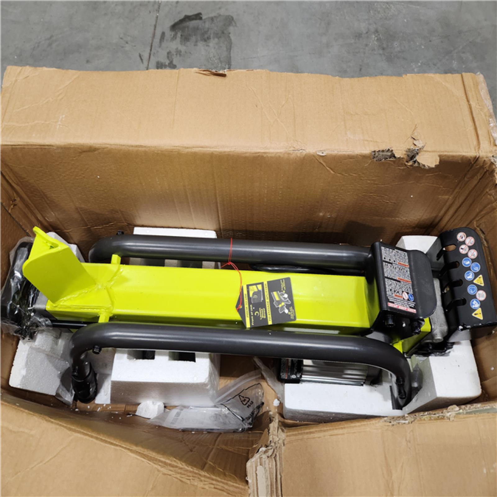 As Is Ryobi Ton Horizontal Electric Log Splitter