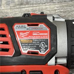 AS-IS Milwaukee M18 18V Cordless Brushed 2 Tool Drill/Driver and Impact Driver Kit