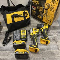 AS-IS DEWALT ATOMIC 20-Volt MAX Lithium-Ion Cordless Combo Kit (2-Tool) with (2) 2.0Ah Batteries, Charger and Bag