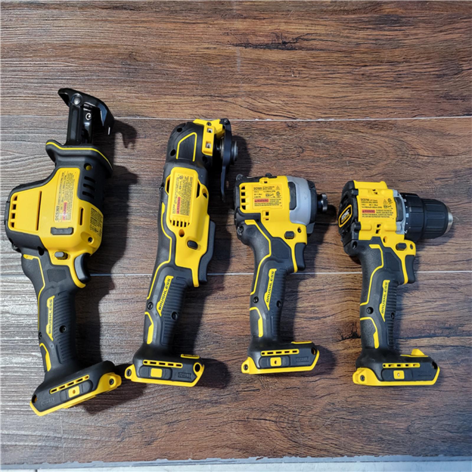 California New DEWALT 4-Tool Combo Kit (2 Batteries, 1 Charger, and Bag Included)