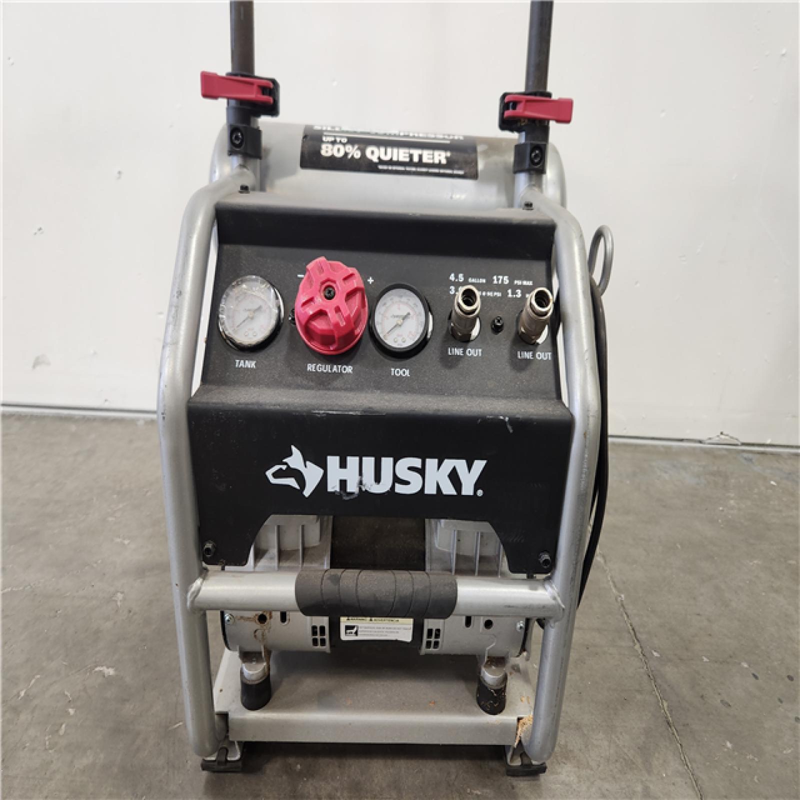 Phoenix Location Husky 4.5 Gal. Portable Electric-Powered Silent Air Compressor