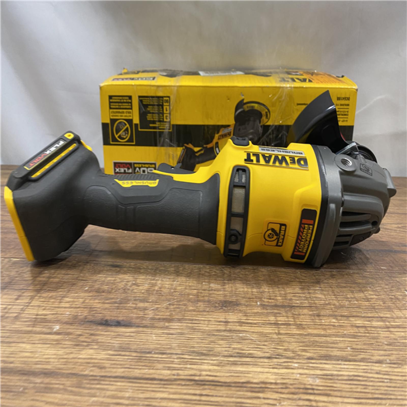 AS IS FLEXVOLT 60V MAX Cordless Brushless 4.5 in. to 6 in. Small Angle Grinder with Kickback Brake (Tool Only)