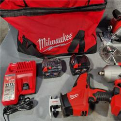 HOUSTON LOCATION - AS-IS M18 18-Volt Lithium-Ion Cordless Combo Kit (9-Tool) with (2) Batteries, Charger, and Tool Bag