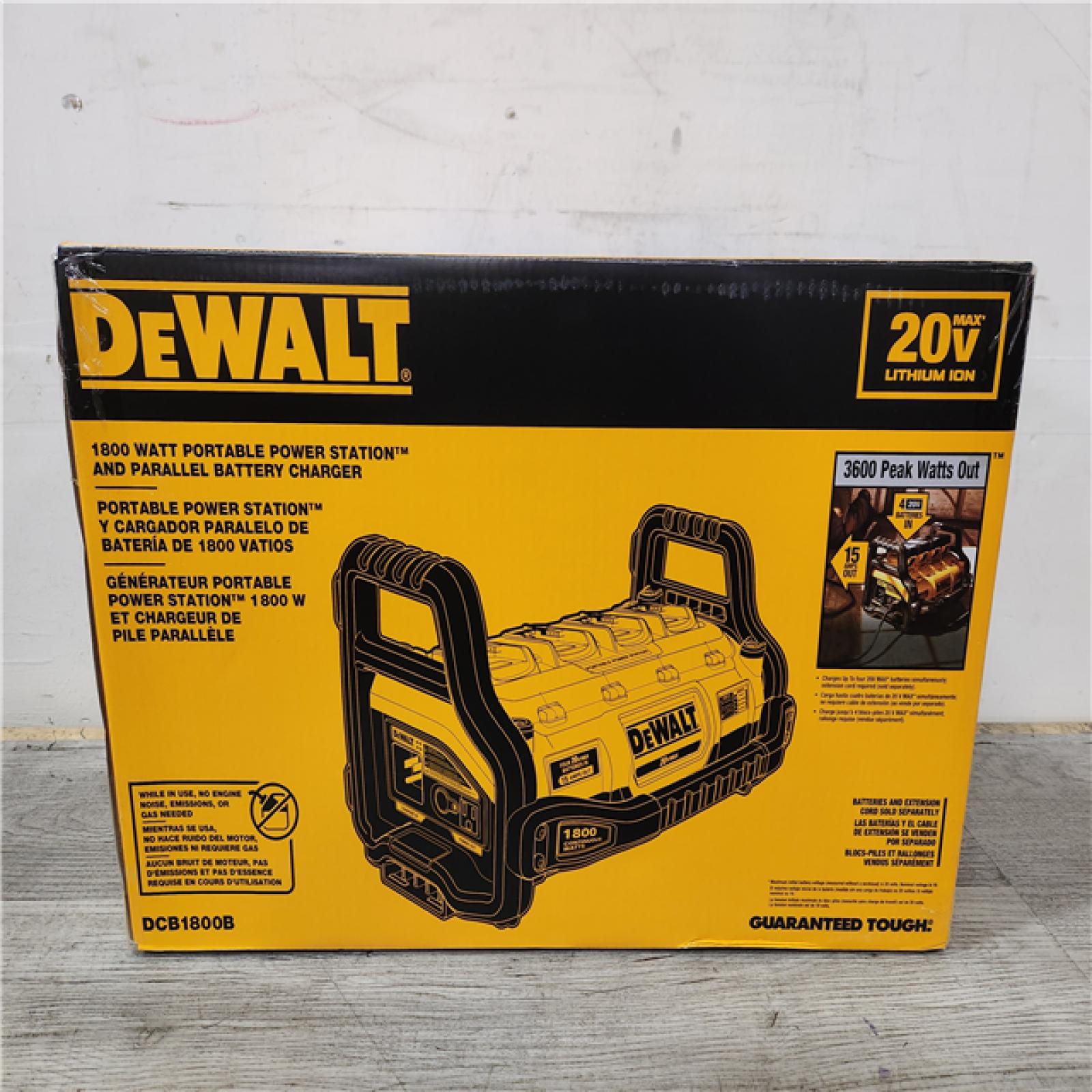 Phoenix Location NEW DEWALT 1800 Watt Portable Power Station and 20-Volt/60-Volt MAX Lithium-Ion Battery Charger with (1) 60V and (3) 20V Batteries