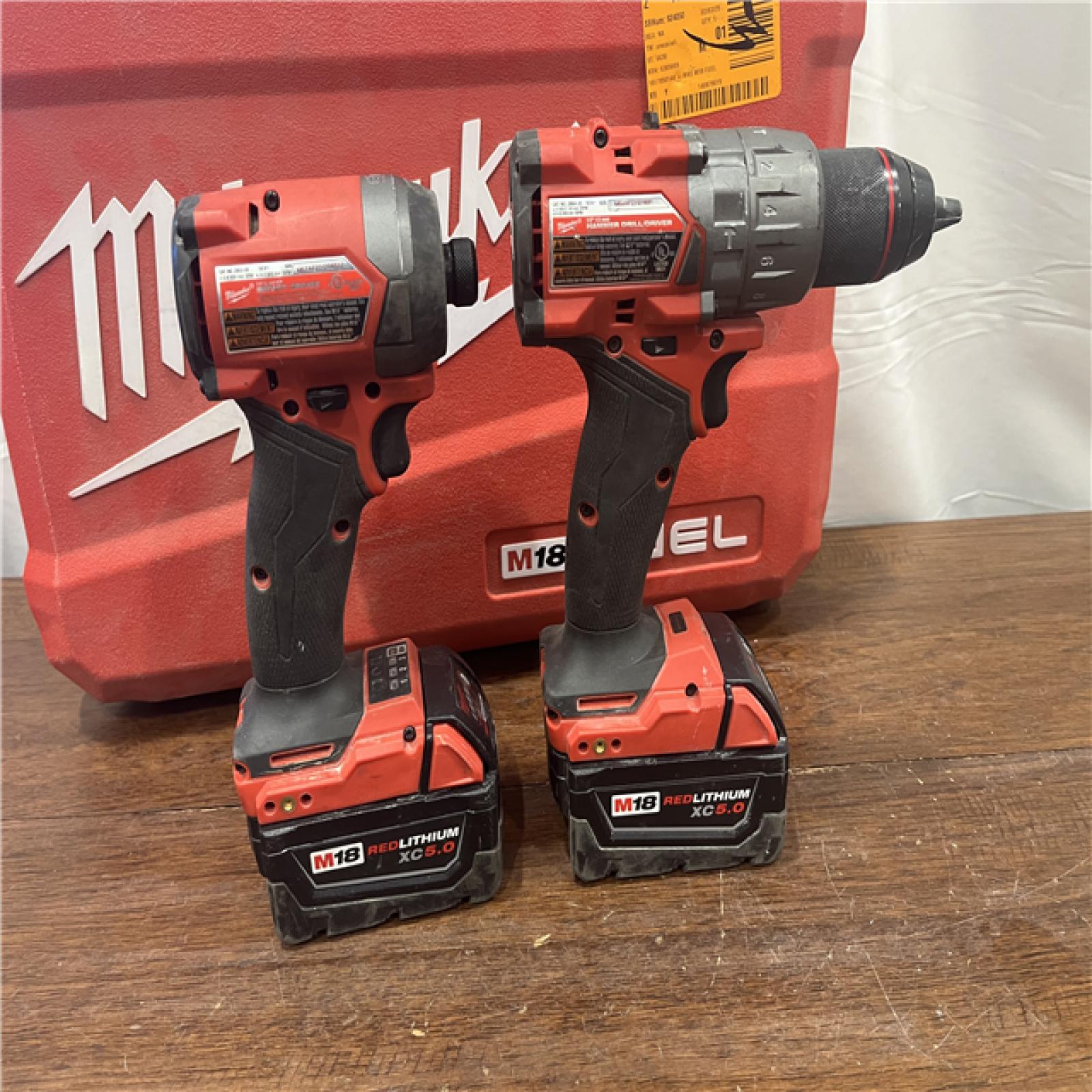 AS-ISM18 FUEL 18V Lithium-Ion Brushless Cordless Hammer Drill and Impact Driver Combo Kit (2-Tool) with 2 Batteries