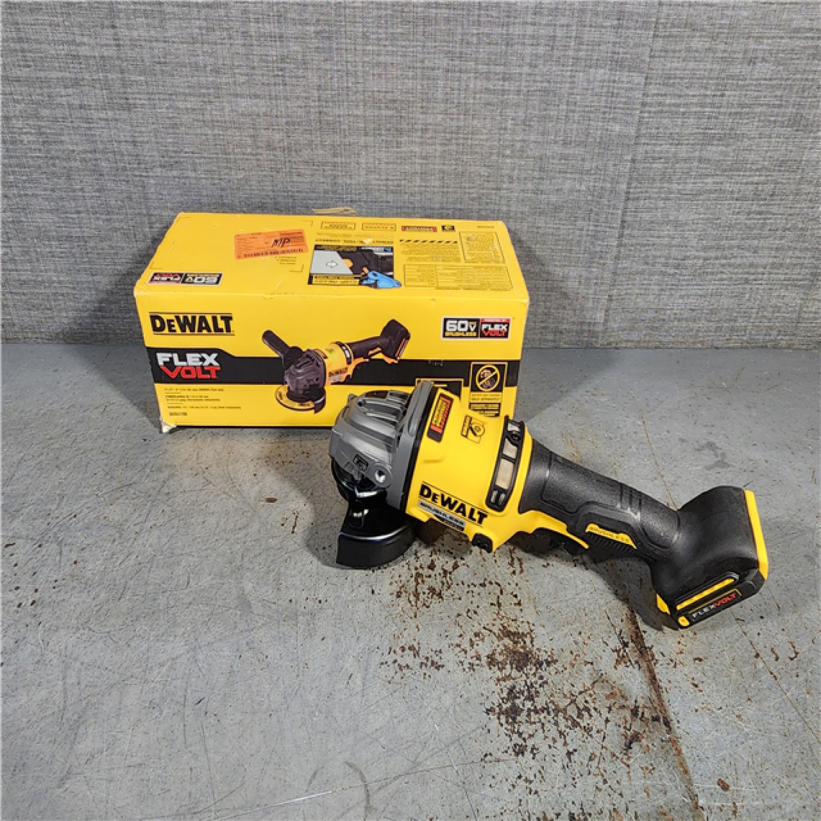 HOUSTON LOCATION - AS-IS FLEXVOLT 60V MAX Cordless Brushless 4.5 in. to 6 in. Small Angle Grinder with Kickback Brake (Tool Only)