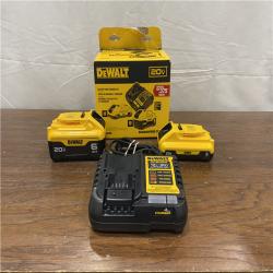 AS-IS DEWALT 20V MAX Lithium-Ion 6.0Ah and 4.0Ah Battery and Charger Starter Kit