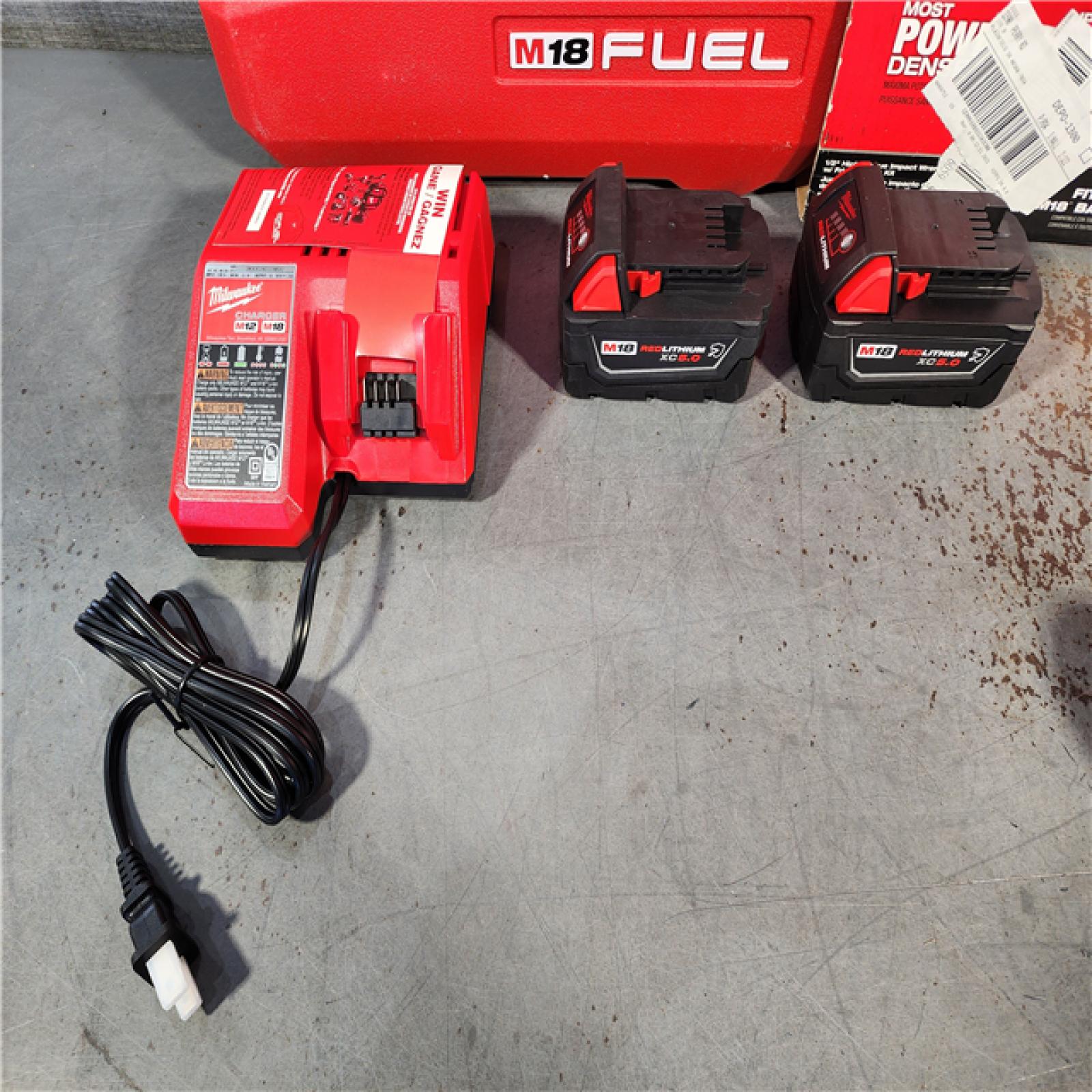 HOUSTON LOCATION - AS-IS (APPEARS LIKE NEW) Milwaukee M18 FUEL 1/2 in. Cordless Brushless High Torque Impact Wrench Kit (Battery & Charger)