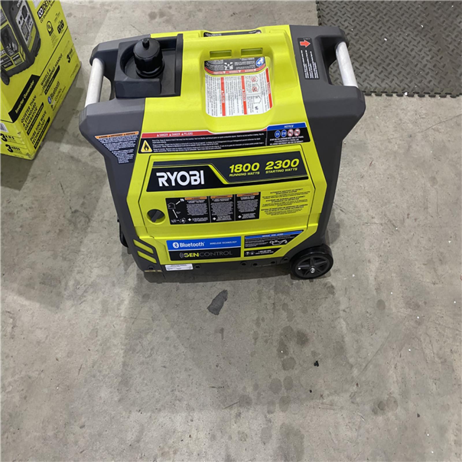 Houston location AS-IS RYOBI Generador Inversor De 2300 Watts Con Bluetooth Y Onda Sinusoidal Pura