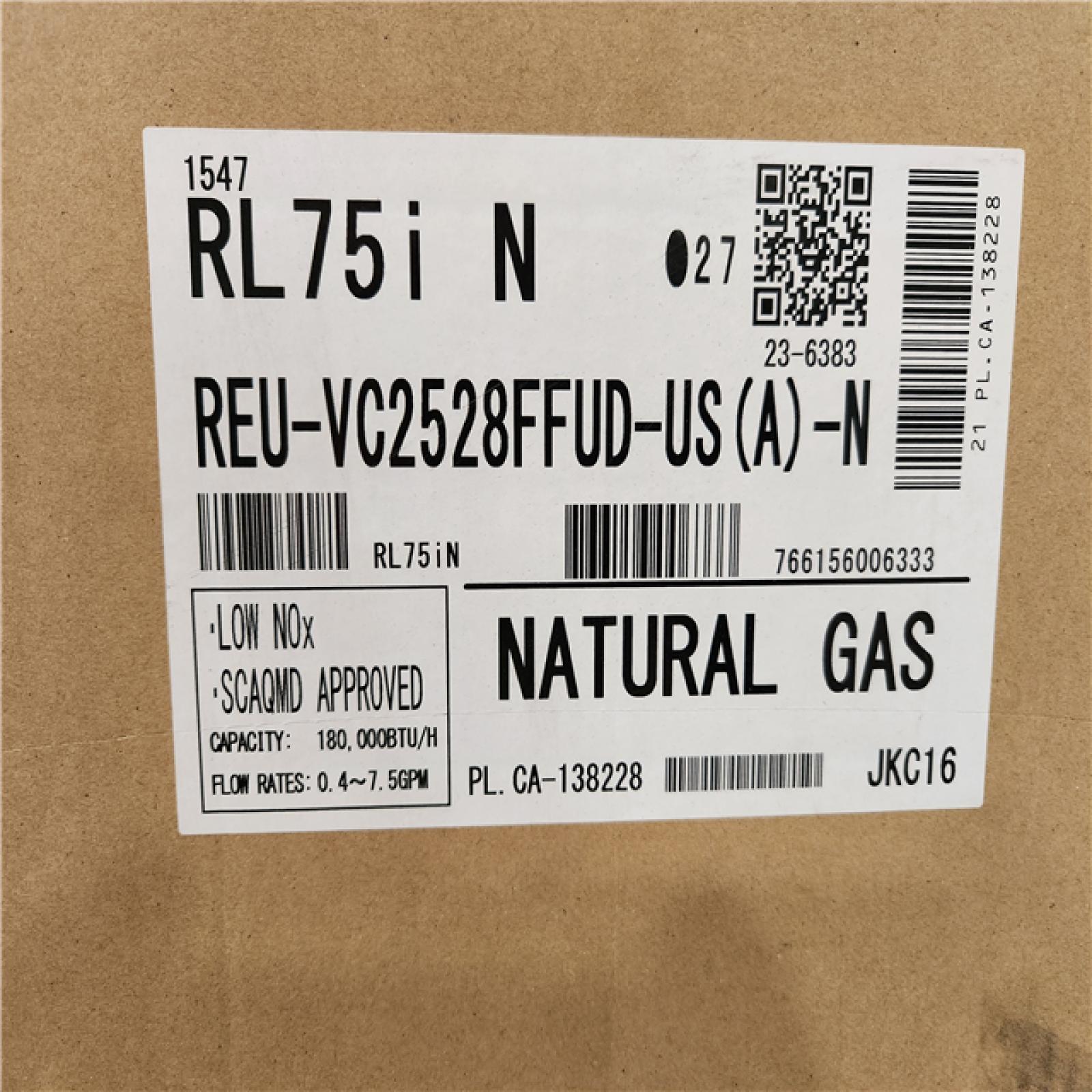 Phoenix Location Rinnai High Efficiency Plus 7.5 GPM Residential 180,000 BTU Natural Gas Interior Tankless Water Heater