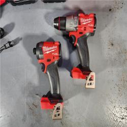 HOUSTON LOCATION - AS-IS (APPEARS LIKE NEW) Milwaukee M18 FUEL 18V Lithium-Ion Brushless Cordless Hammer Drill and Impact Driver Combo Kit (2-Tool) with 2 Batteries