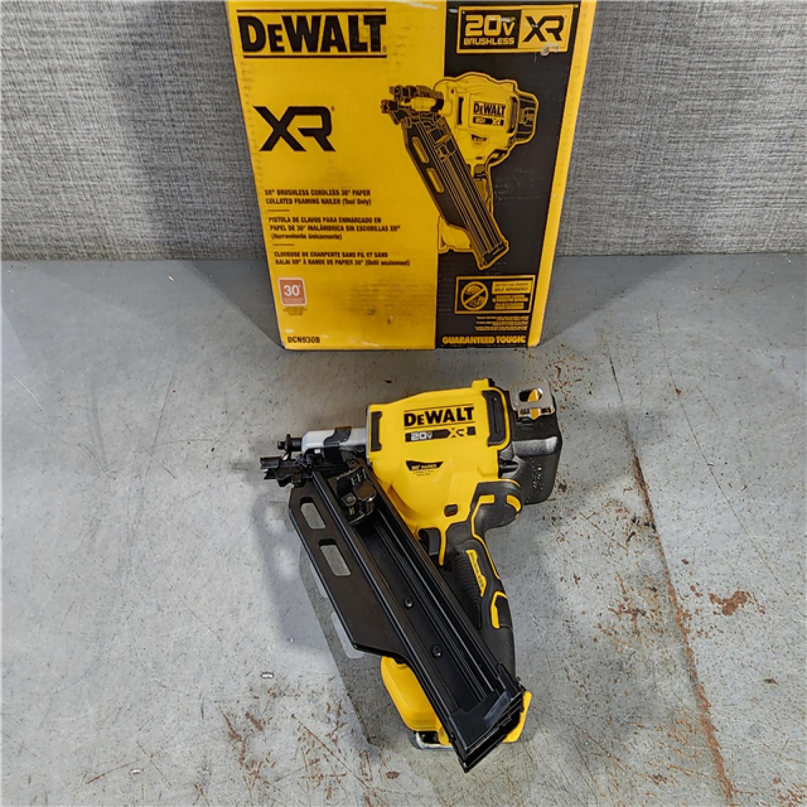 HOUSTON LOCATION - AS-IS DEWALT 20-Volt 30Â° Cordless Framing Nailer (Tool-Only)