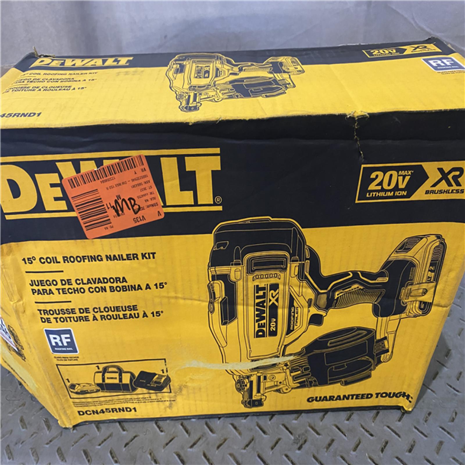 Houston location AS-IS DEWALT Stanley  Black & Decker 2007898 Roofing Nailer Cordless ONLY CHARGER NO BATTERY