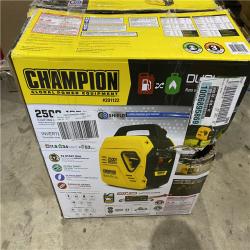 Houston location AS-IS CHAMPION 2500-Watt Ultralight Gasoline and Propane Powered Dual Fuel Inverter Generator with CO Shield and Quiet Technology