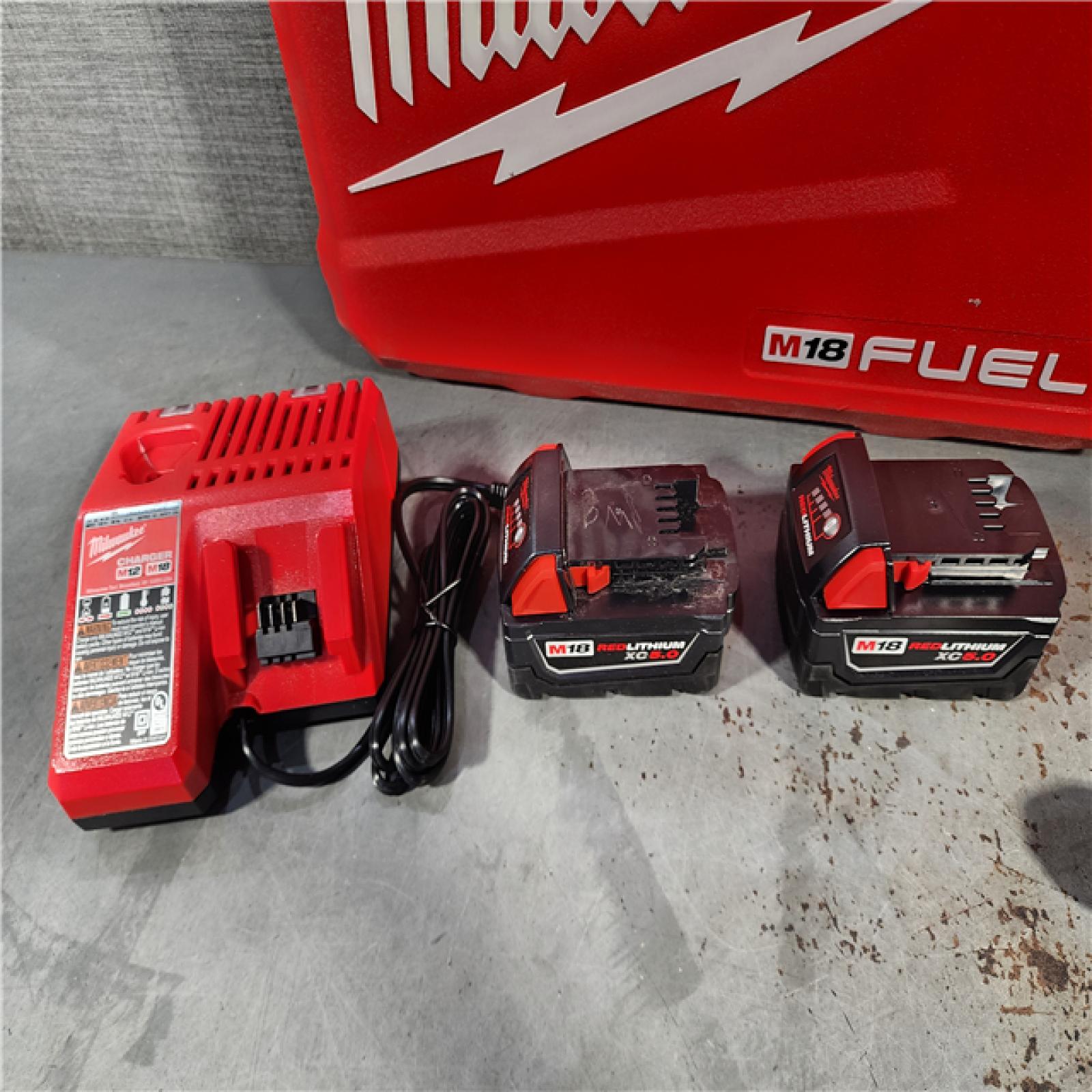 HOUSTON LOCATION - AS-IS Milwaukee M18 FUEL 18V Lithium-Ion Brushless Cordless Hammer Drill and Impact Driver Combo Kit (2-Tool) with 2 Batteries