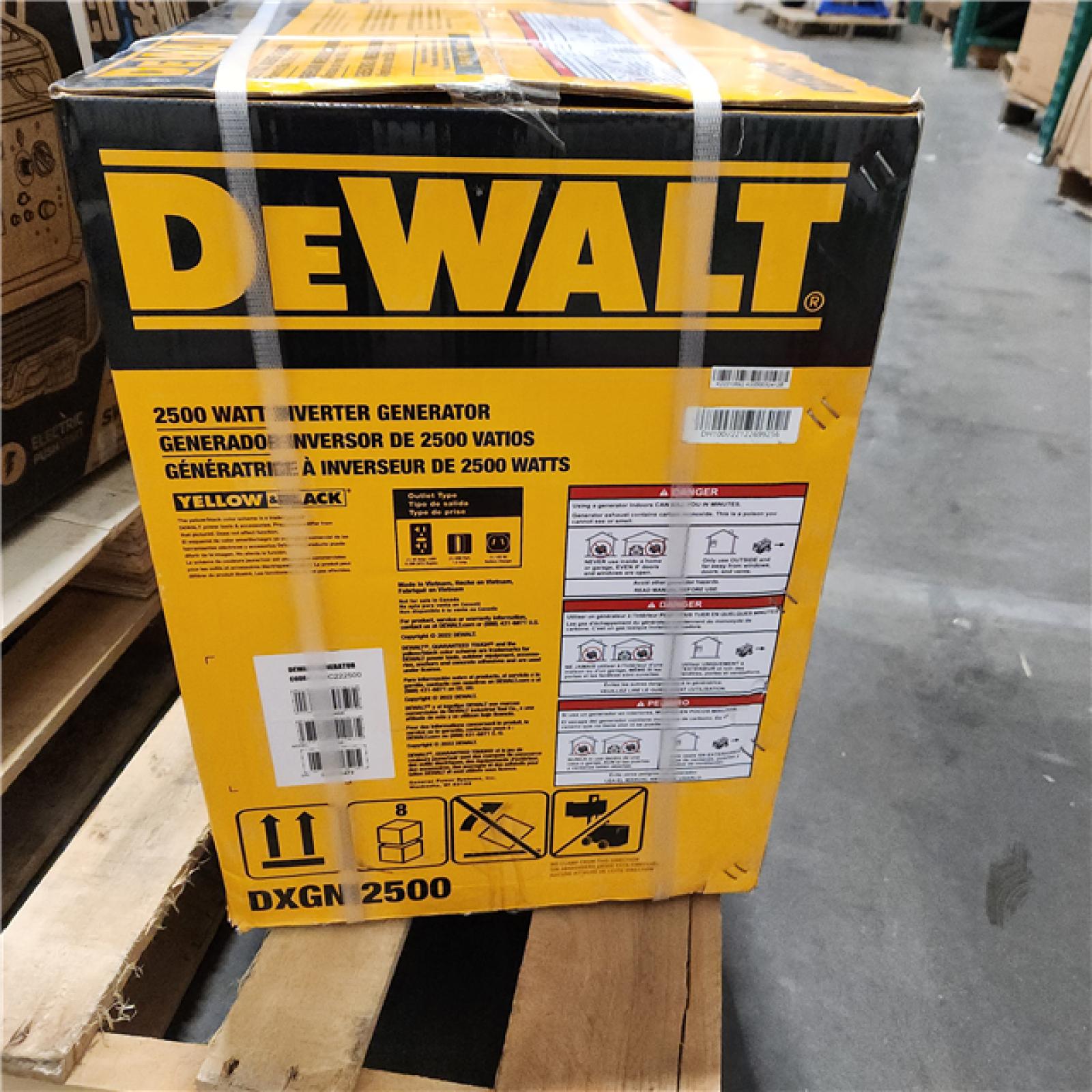 Dallas Location - NEW- DEWALT 2500w Gasoline Inverter Generator