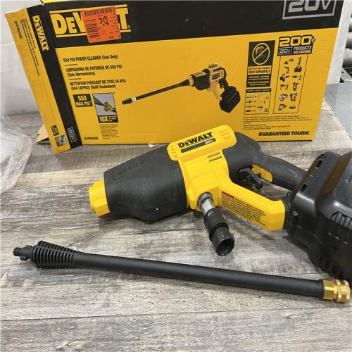 AS-IS Dewalt 20V 550 PSI  1 GPM Cordless Power Cleaner W/ 4 Nozzles Tool-Only DCPW550B