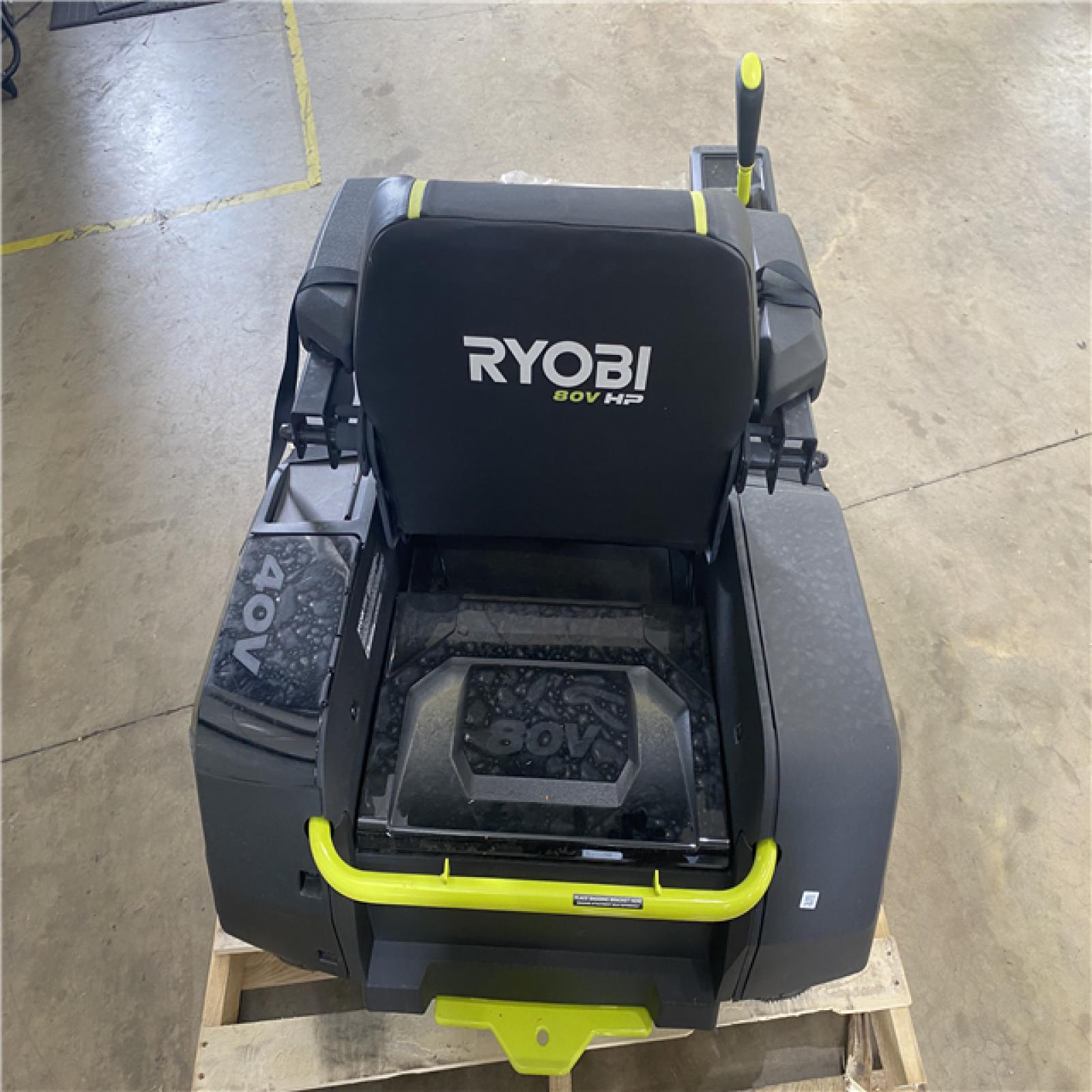 Houston Location - AS-IS Ryobi 80V Brushless Electric Zero Turn Riding Mower