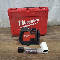 AS-IS Milwaukee 3521-21 4V Lithium-Ion Cordless USB Rechargeable Green Beam Cross Line Laser