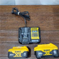 AS-IS DEWALT 20V MAX Lithium-Ion 6.0Ah and 4.0Ah Battery and Charger Starter Kit