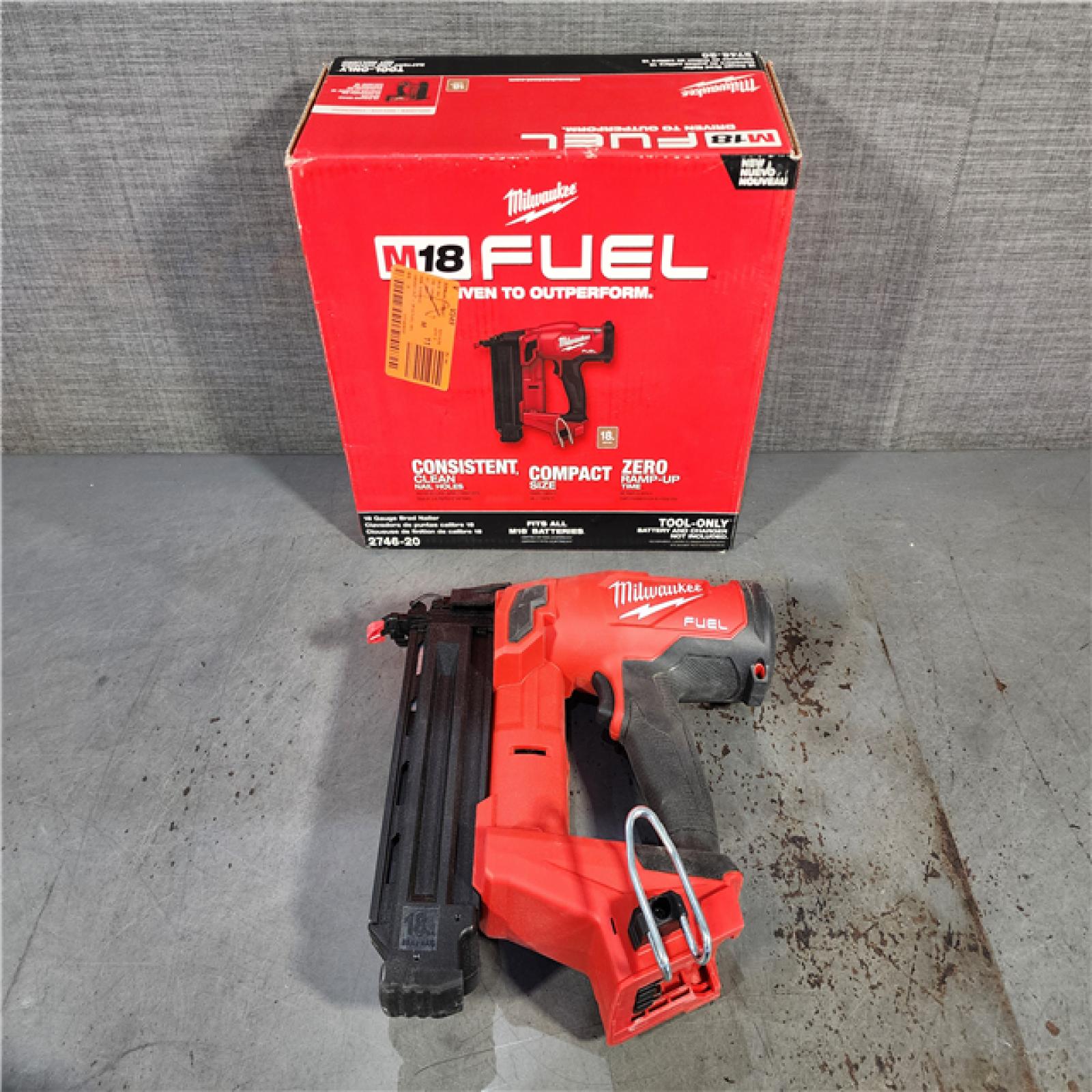 HOUSTON LOCATION - AS-IS Milwaukee M18 Fuel 18V Brushless 18-Gauge Brad Nailer 2746-20 (Bare Tool)