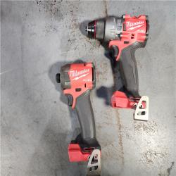 HOUSTON LOCATION - AS-IS Milwaukee M18 FUEL 18V Lithium-Ion Brushless Cordless Hammer Drill and Impact Driver Combo Kit (2-Tool) with 2 Batteries