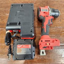 AS-IS Milwaukee M18 Compact Brushless Cordless 1/2 in. Drill/Driver Kit