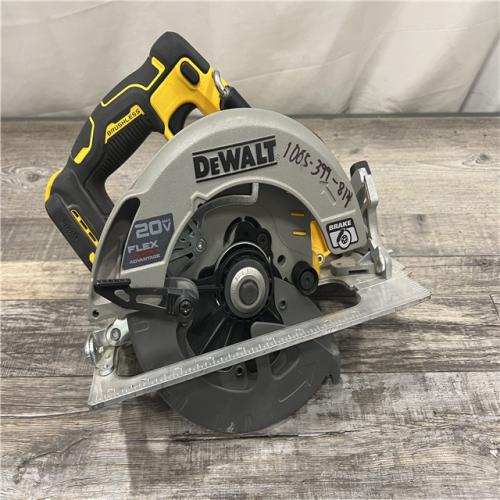 AS-IS DEWALT 20V MAX Cordless Brushless 7-1/4 in. Sidewinder Style Circular Saw with FLEXVOLT ADVANTAGE (Tool Only)