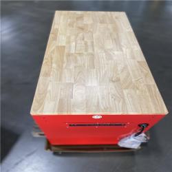 DALLAS LOCATION -Husky Tool Storage 46 in. W Gloss Red Mobile Workbench Cabinet