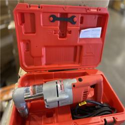 AS-IS  Milwaukee 7 Amp Corded 1/2 in. Corded Right-Angle Drill Kit with Hard Case