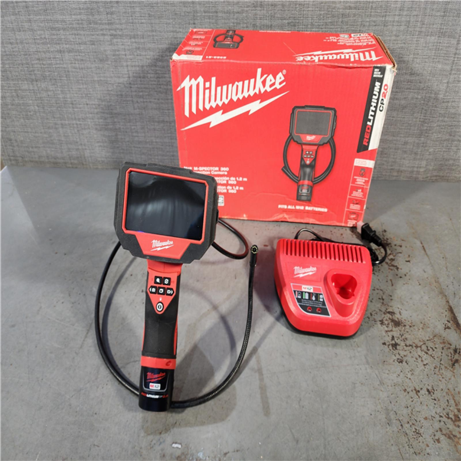 HOUSTON LOCATION - AS-IS M12 12V Lithium-Ion Cordless M-SPECTOR 360-Degree 4 Ft. Inspection Camera Kit (NO TOOL BAG)