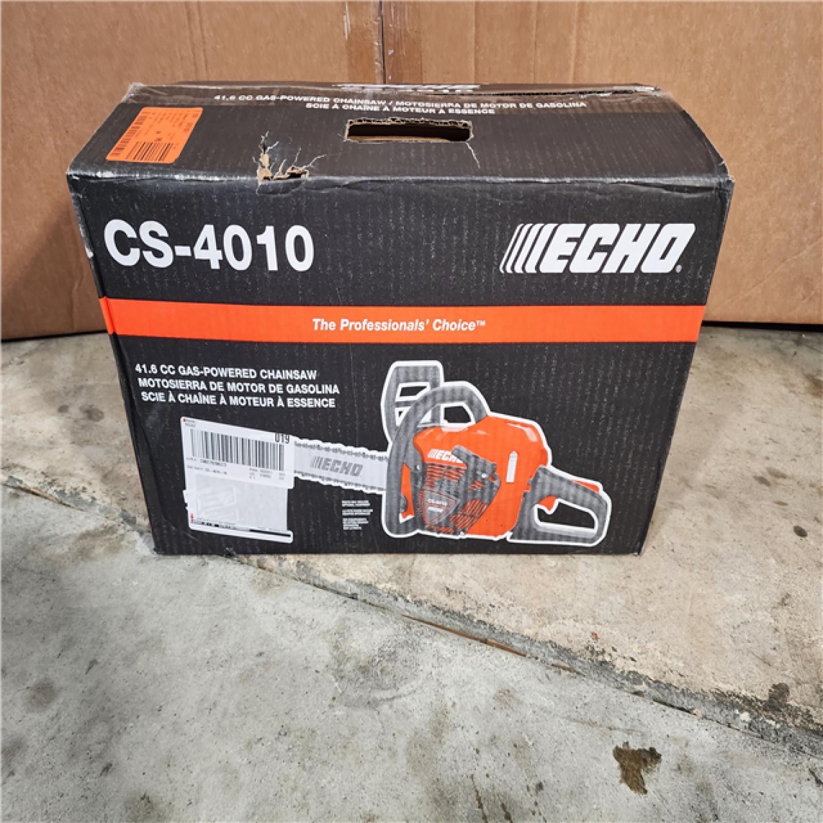 HOUSTON LOCATION - AS-IS 41.6 CC GAS-POWERED CHAINSAW ECHO CS-4010