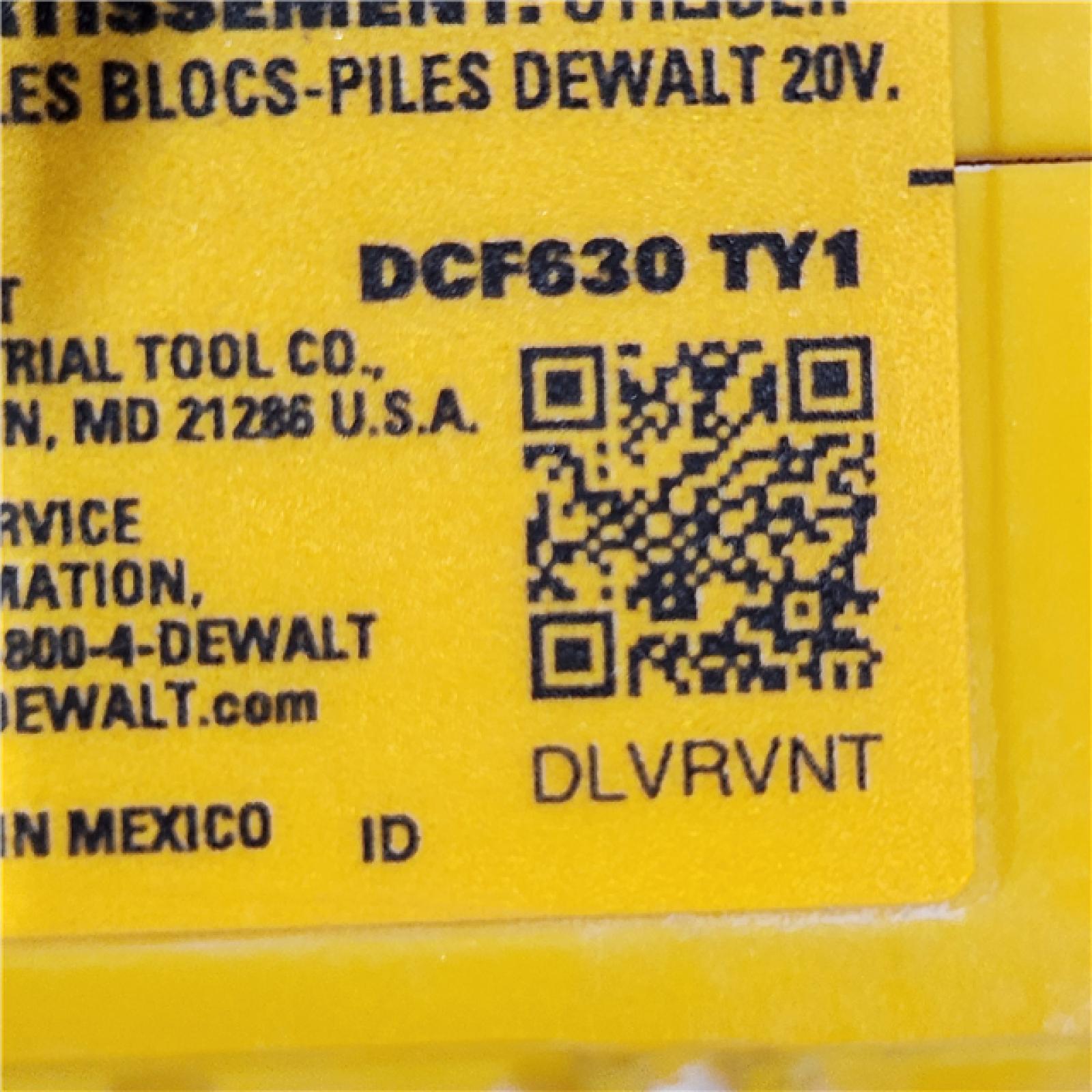 AS-IS DeWalt DCF630B 20V Cordless Brushless Screw Gun (Tool Only)